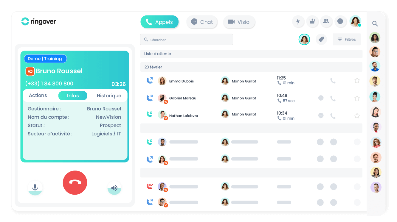 Traitez vos appels plus rapidement