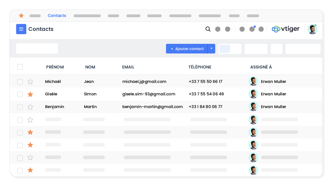 Gardez votre liste de contacts toujours à jour