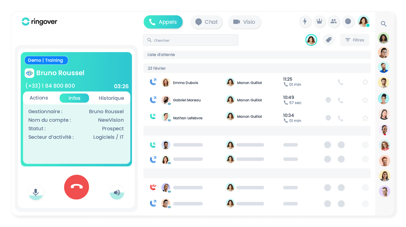 Traitez vos appels plus rapidement