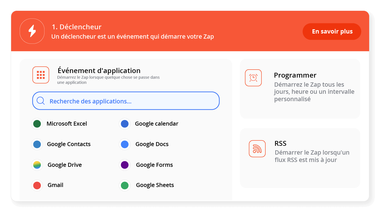 Automatisez toutes vos tâches en quelques clics