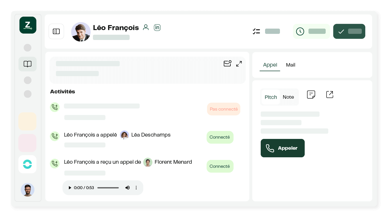 Conservez l'historique de tous vos échanges