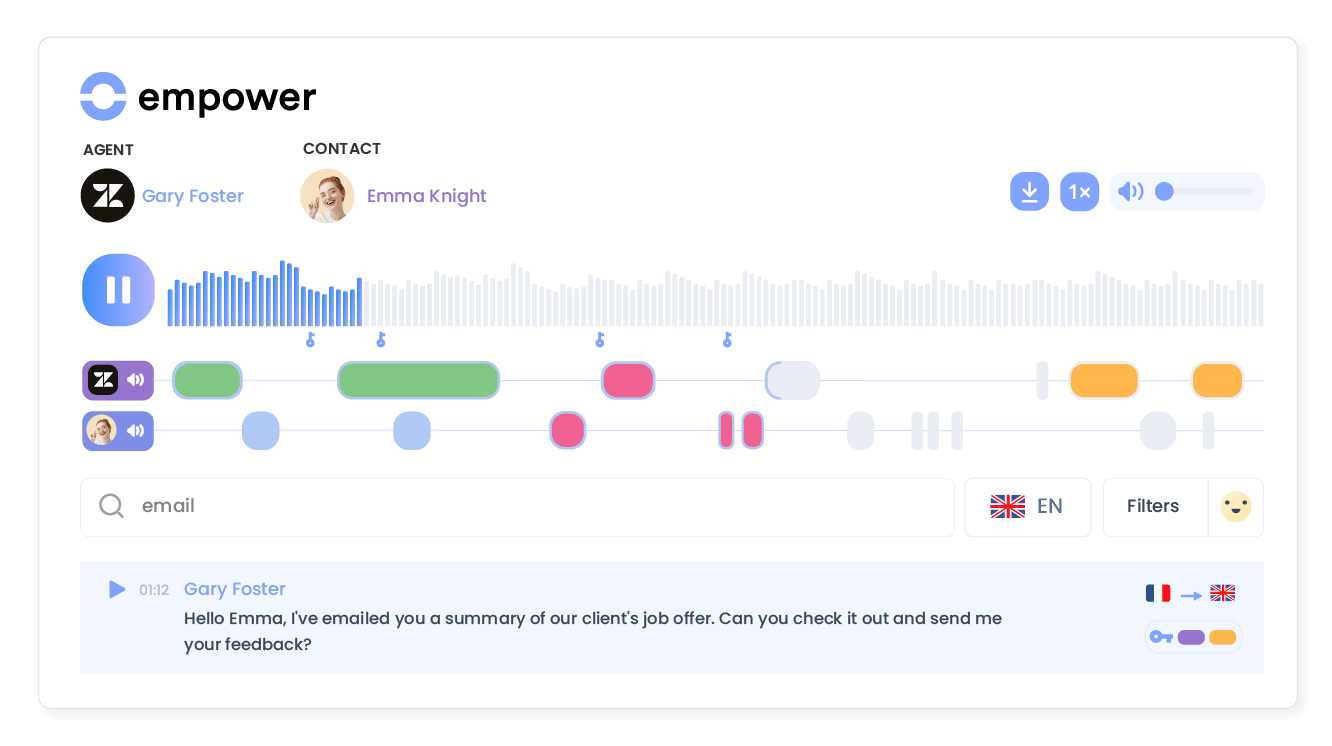 Transform conversations into actionable insights