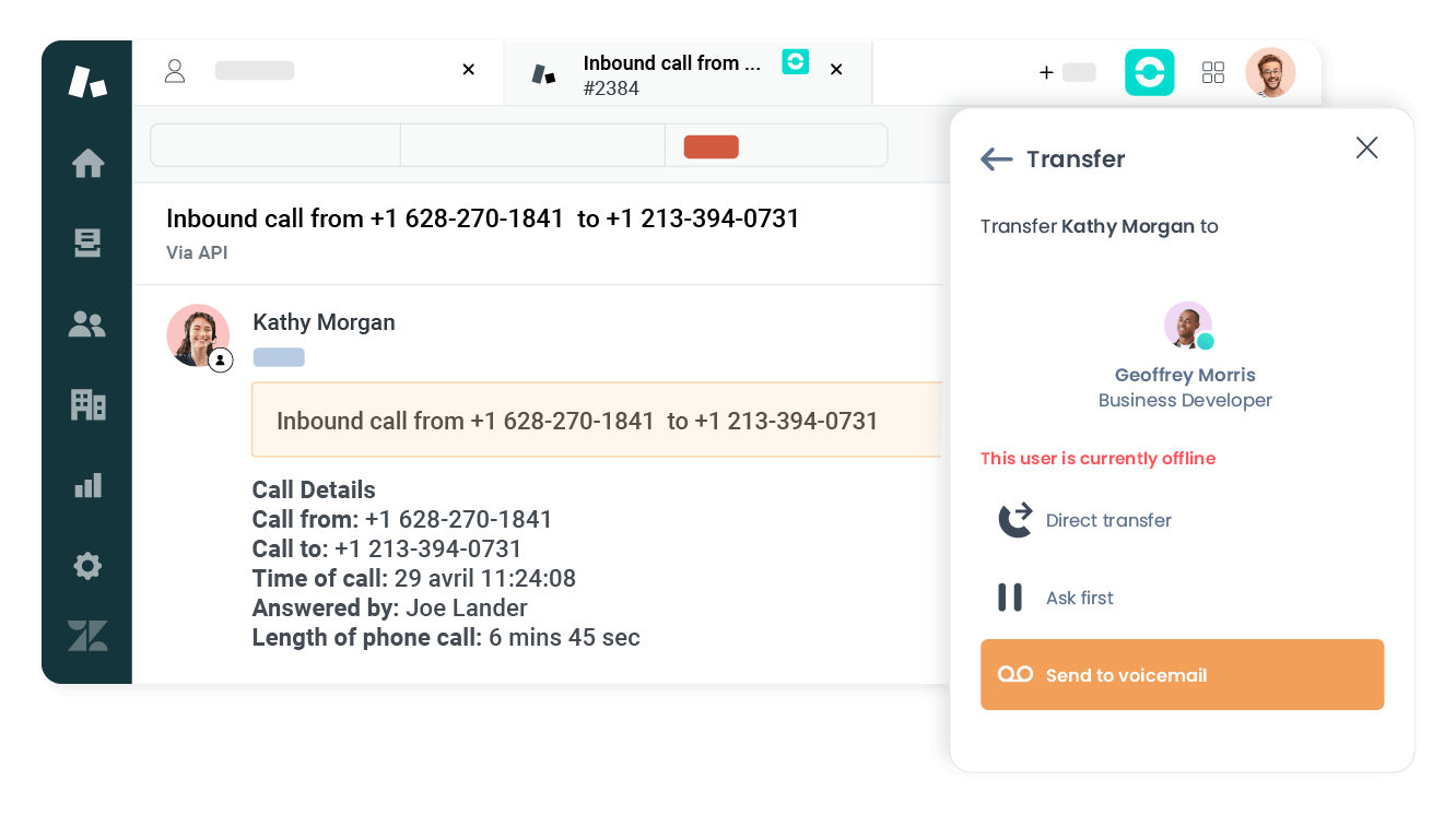 Improve the management of call transfers