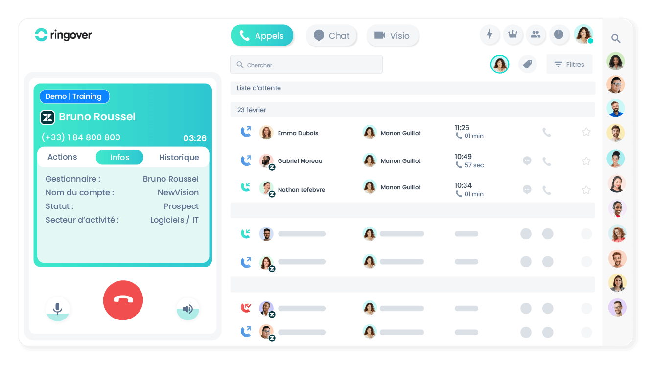 Traitez vos appels plus rapidement