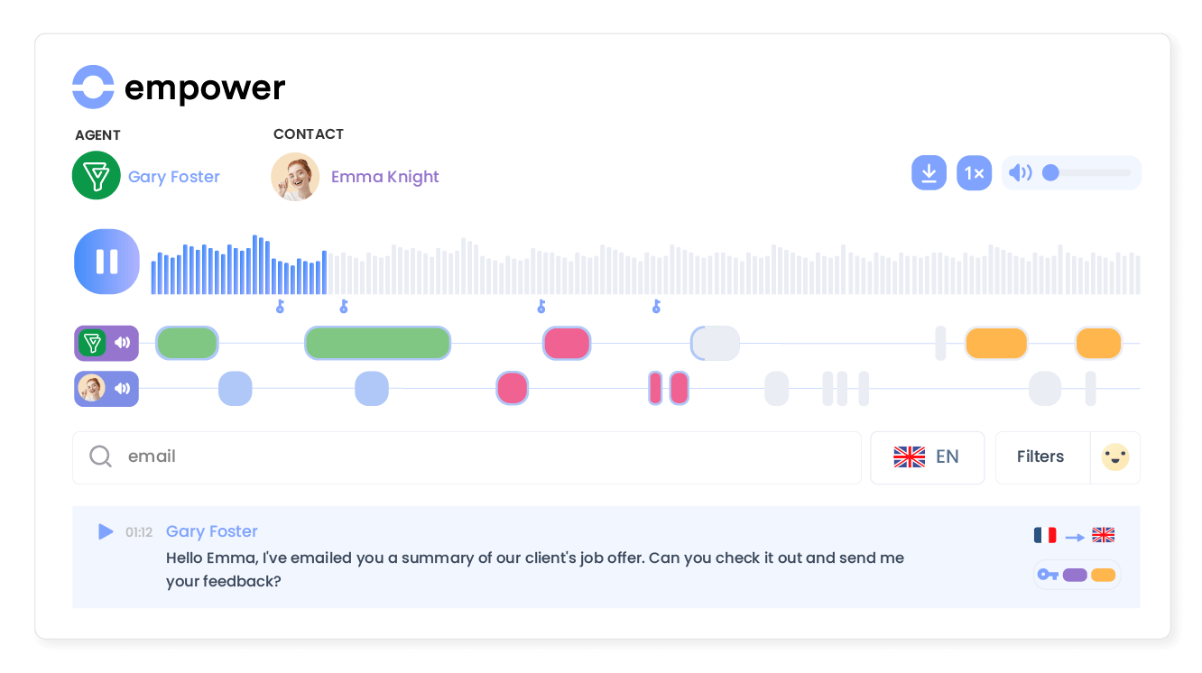 Transform conversations into actionable insights