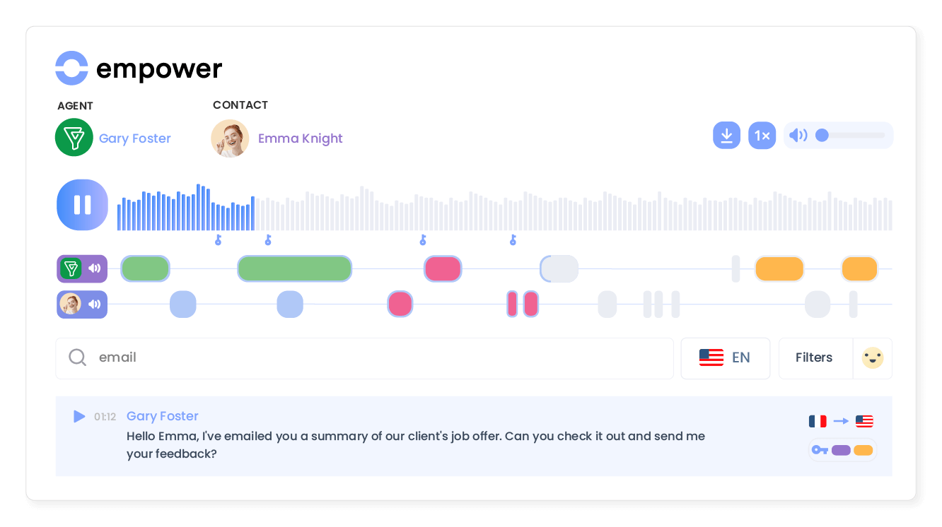 Transform conversations into actionable insights