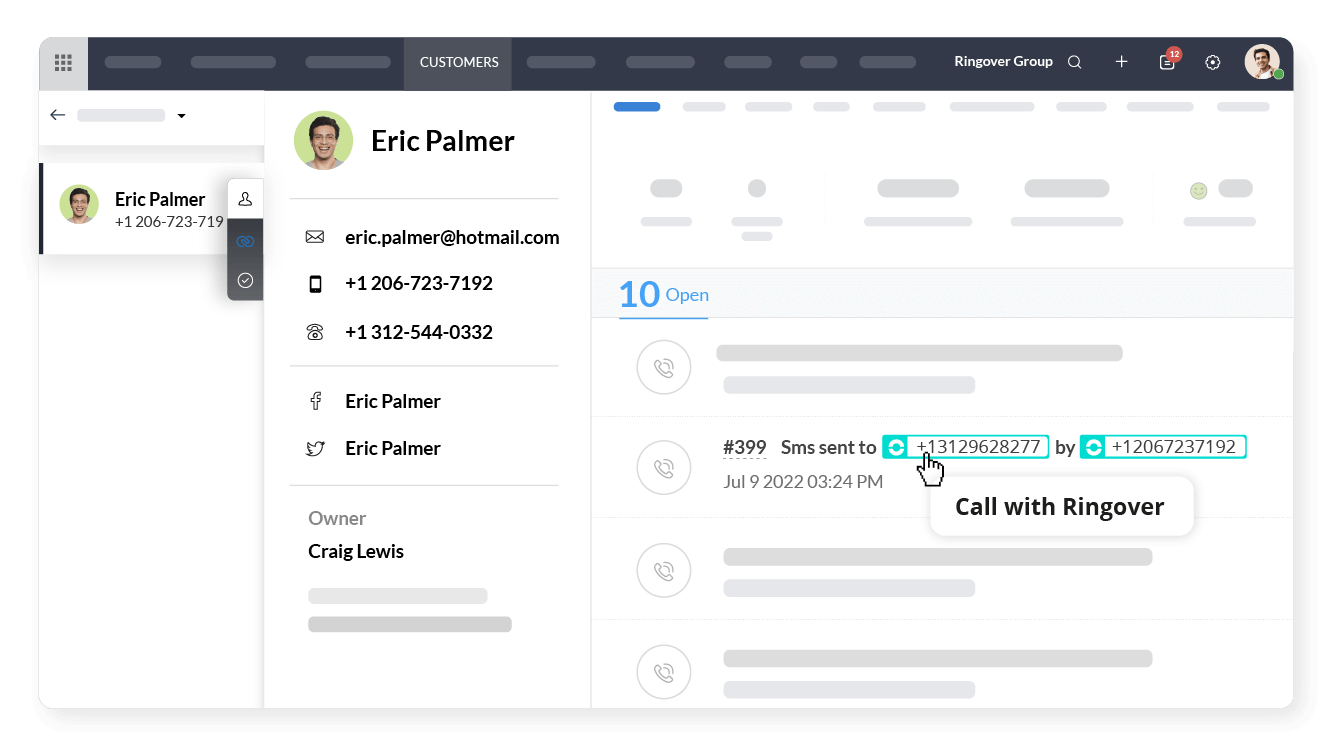 Click to call from Zoho Desk