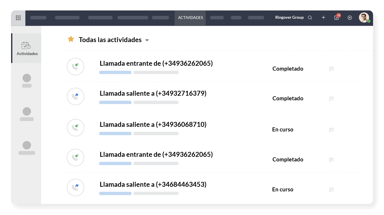 Seguimiento detallado de las llamadas