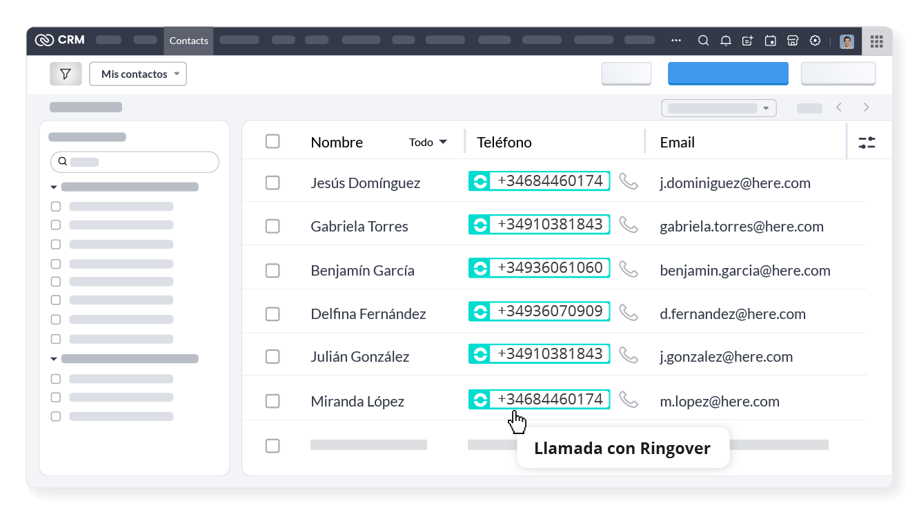 Click to call desde Zoho CRM